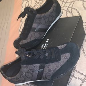 black coach shoes